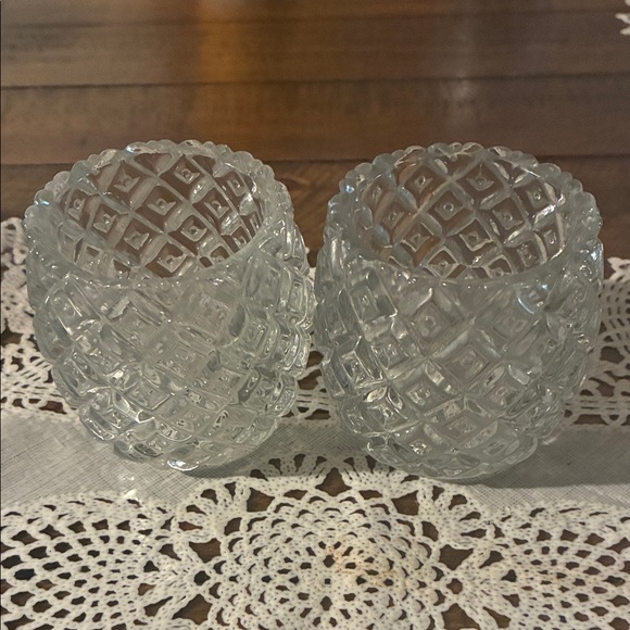 Other - Elegant Glass Votive Candle Holders